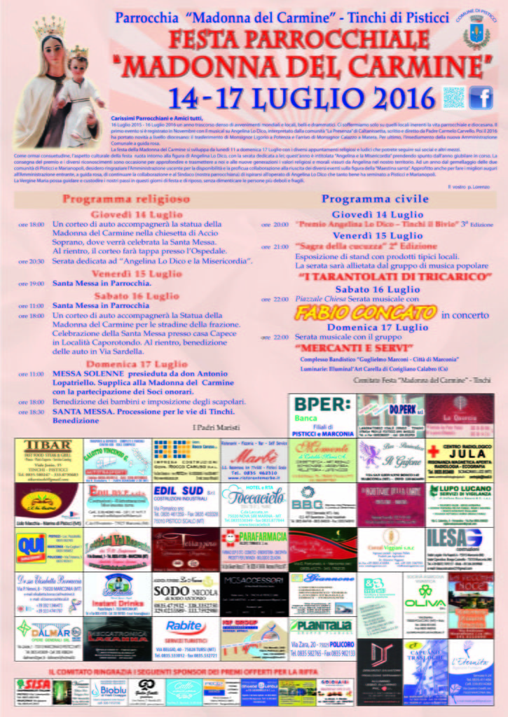 Comitato Tinchi manifesto 2016