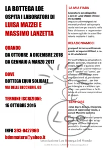 ASSOCIAZIONE LOE, MATERA: COMUNICATO STAMPA brochure-formato-a31
