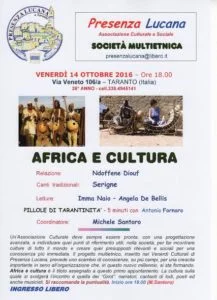 PRESENZA LUCANA – SOCIETA’ MULTIETNICA – AFRICA E CULTURA: “I Griot” unnamed-3