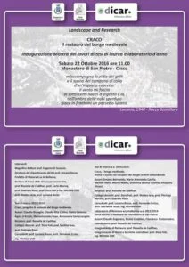 Inaugurazione mostra tesi di laurea e laboratorio d'anno Politecnico di Bari Comune di Craco unnamed-5