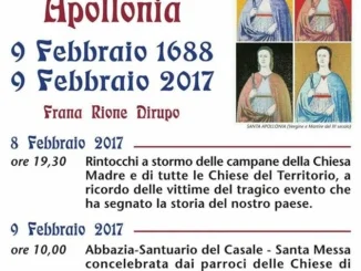 PISTICCI: Commemorazione Notte di Sant'Apollonia