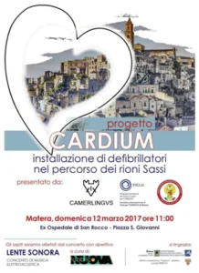 MATERA: PRESENTAZIONE DEL PROGETTO "CARDIUM"