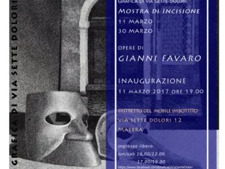 Inaugurazione mostra di Gianni Favaro – sabato 11 marzo 2017 ore 19:00, presso la sede del Distretto del Mobile imbottito in via Sette Dolori n. 12 a Matera