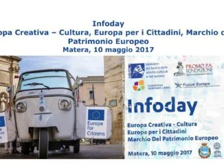 Infoday Europa Creativa – Cultura, Europa per i Cittadini, Marchio del Patrimonio Europeo