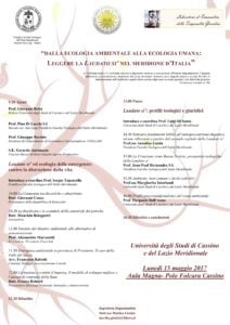 convegno "leggere la laudato si' nel meridione d'italia" 1 laudato locandina radio laser news matera potenza puglia basilicata