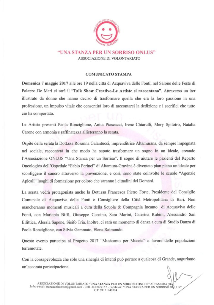 stanza sorriso radio laser news matera potenza puglia basilicata