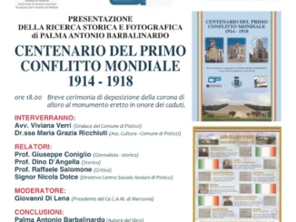 Presentazione del libro "Centenario Primo Conflitto Mondiale 1914-1918" di A. Barbalinardo