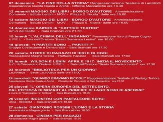 AL VIA IL “MAGGIO CULTURALE” A LAURIA IL SINDACO LAMBOGLIA: “AL CENTRO DELLA CITTA’ IL TEMA DELLA CULTURA”