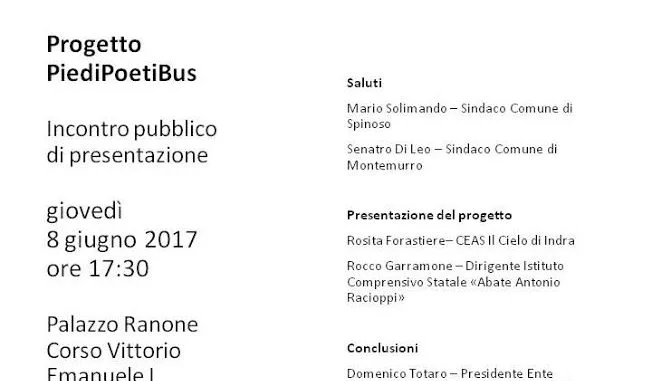 piedi poeti bus