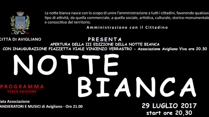 notte bianca head