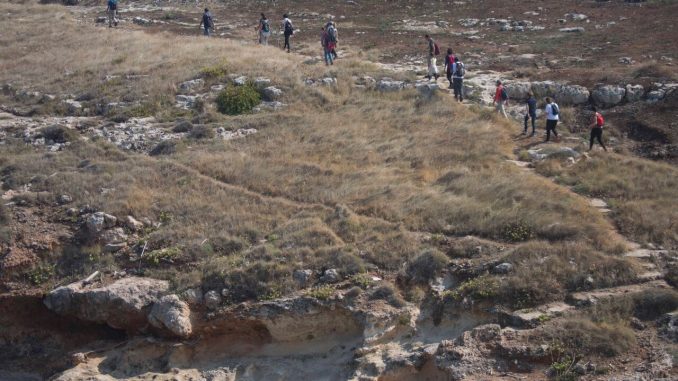 Gravina Durante uno dei camminamenti lungo la via Appia