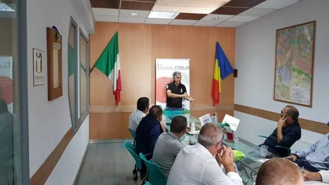 incontro a Palazzo Italia Bucarest con Giovanni Baldantoni