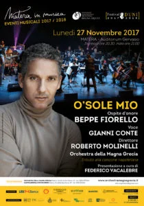 Matera: Cresce l’attesa per il concerto ‘O Sole mio’ con Beppe Fiorello Beppe Fiorello