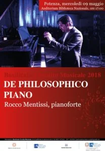 Rocco Mentissi alla Biblioteca Nazionale di Potenza con "De philosophico piano"