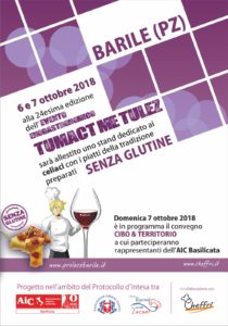 evento tumact me tulez barile 2018 collaborazione aic e cheffrì 1 tumact radiolaser news matera potenza puglia basilicata