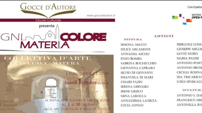 Invito mostra Matera