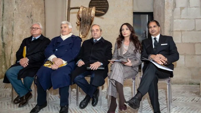 Da sinistra_Francesco Vizziello, Benimino Levi, Raffaello de Ruggieri, sindaco di Matera, Patrizia Minardi, e Roberto Pantè