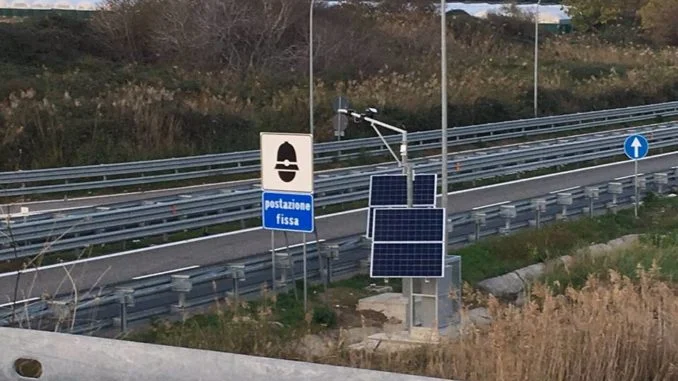 Uno degli autovelox installati