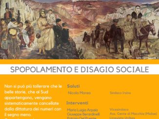 irsina: incontro metodo spopolamento e disagio sociale 58 irsina manifesto radio laser news matera potenza puglia basilicata