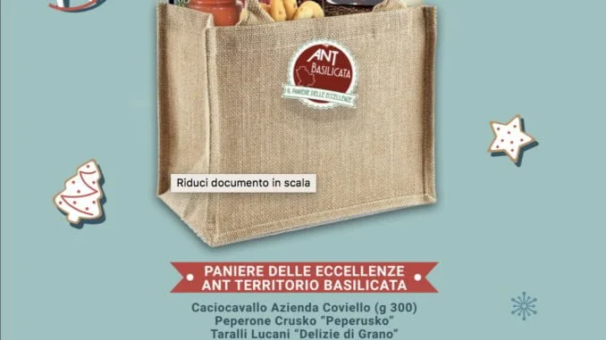 Paniere con descrizione