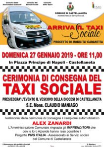 alex zanardi a castellaneta per la cerimonia di consegna del taxi sociale