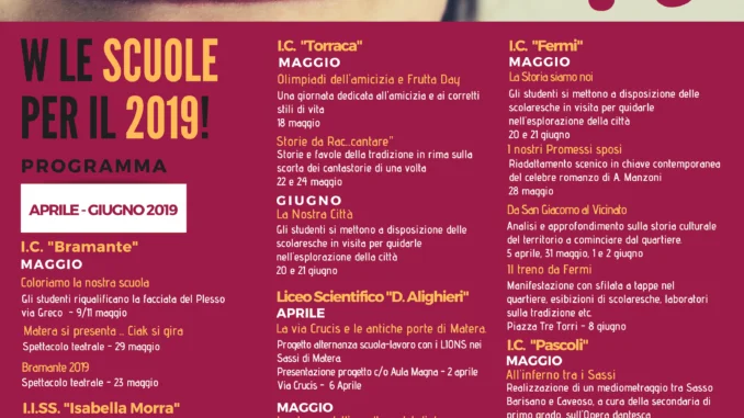 MANIFESTO INIZIATIVE SCUOLE