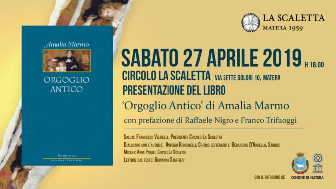 banner_presentazione libro Orgoglio antico di Amalia Marmo