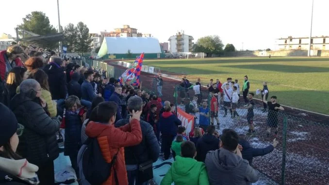 Festeggiamenti al termine della gara