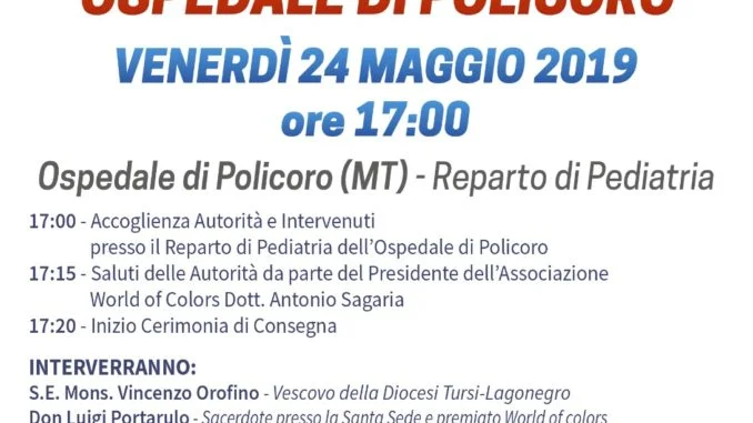 manifesto per evento di consegna