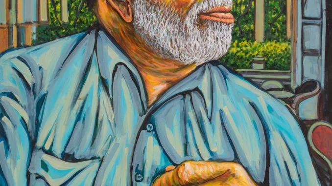 Il modo emozionale di Francis Ford Coppola - olio su tela - cm 70x100 - Anno 2015_1 _b