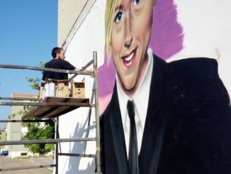 nadia toffa, taranto la ricorda con un murales