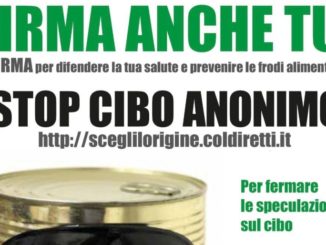 coldiretti basilicata: "stop cibo anonimo",domani iniziative in venti centri lucani