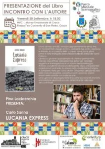Presentazione Lucania Express di Carlo Sanna a Craco