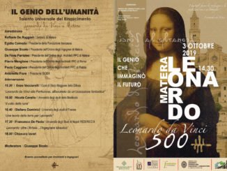 il 3 ottobre a matera seminario su “leonardo, il genio che immaginò il futuro”