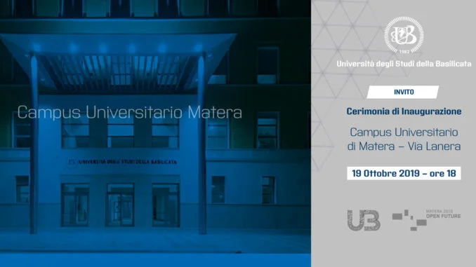 UNIBAS invito inaugurazione campus