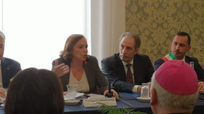 12.11.2019_Lamorgese e Bardi alla cerimonia in Prefettura