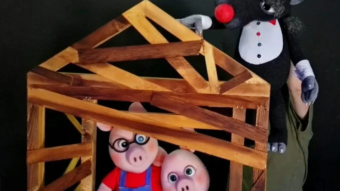 I tre porcellini - Casa di legno
