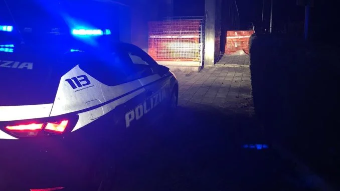 Volante intervenuta sul posto