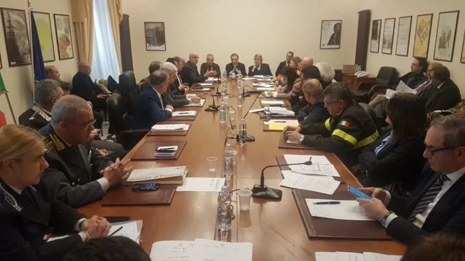 28.2.2020_Emergenza Coronavirus, riunione in Prefettura a Potenza_1