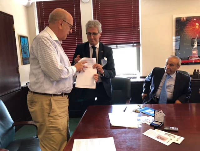 Sthepen Briganti lucano insigne presidente della Fondazione Ellis Island