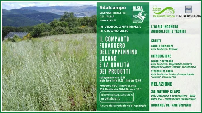 Il comparto foraggero dell'Appennino lucano _18 giugno_ridotta