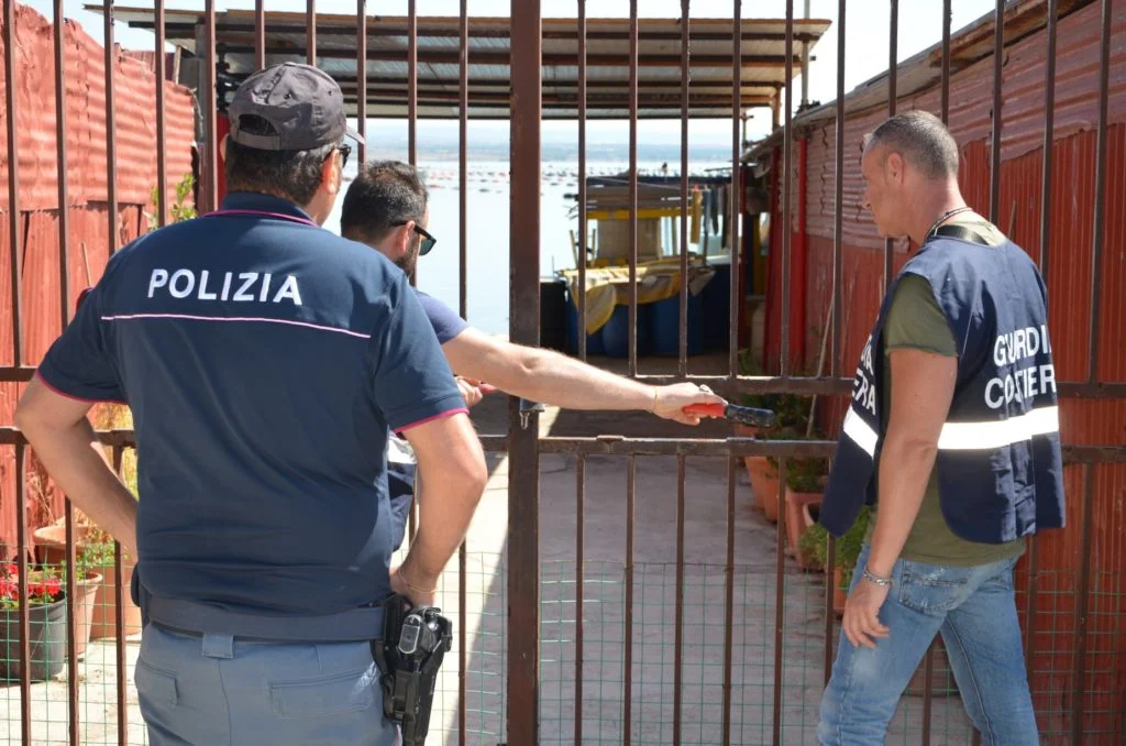 Taranto: Un ettaro circa di area demaniale marittima sequestrata dalla Polizia e Guardia Costiera