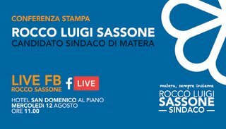 conferenza stampa sassone sindaco 12.08.2020.001 radio laser news matera potenza puglia basilicata
