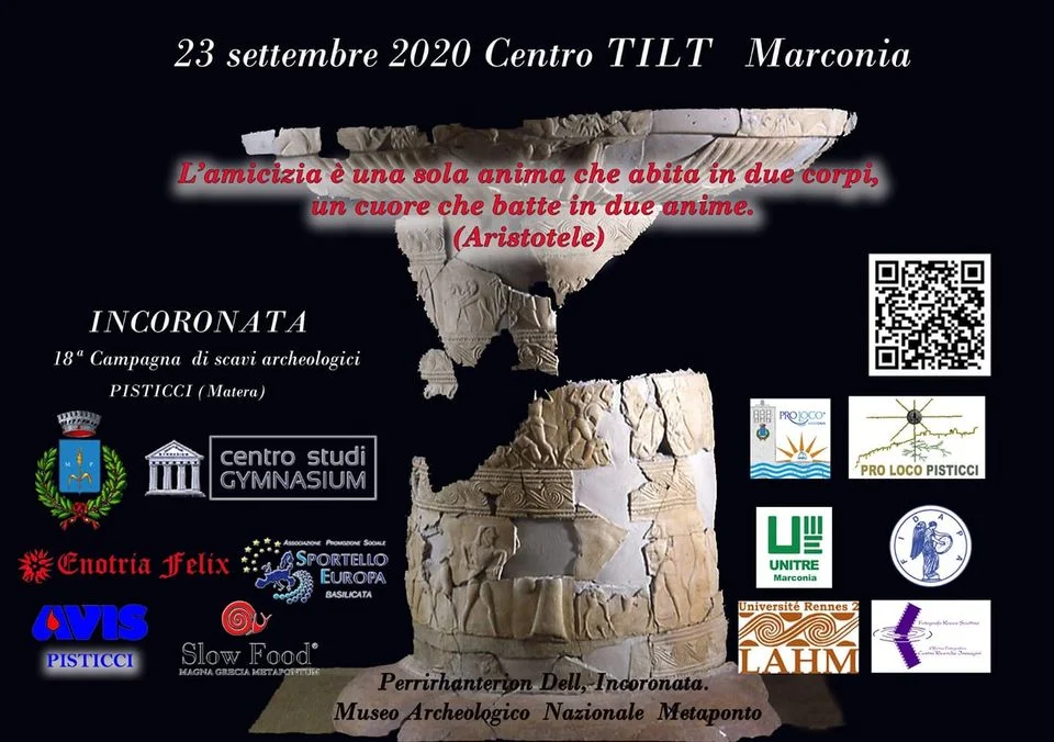 Incoronata: 18 ANNI DI SCAVI. Presentazione mercoledi 23 al Tilt di Marconia