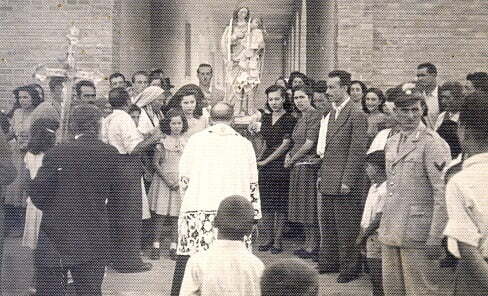 statua Madonna Marconia color