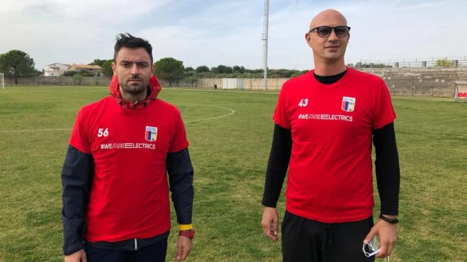 Antonio D'Onofrio con il preparatore Corbino
