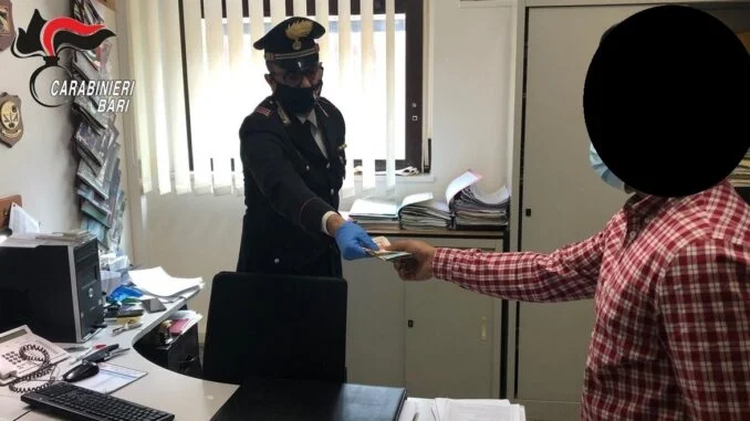 FOTO PER ARRESTO RAPINATORE MODUGNO