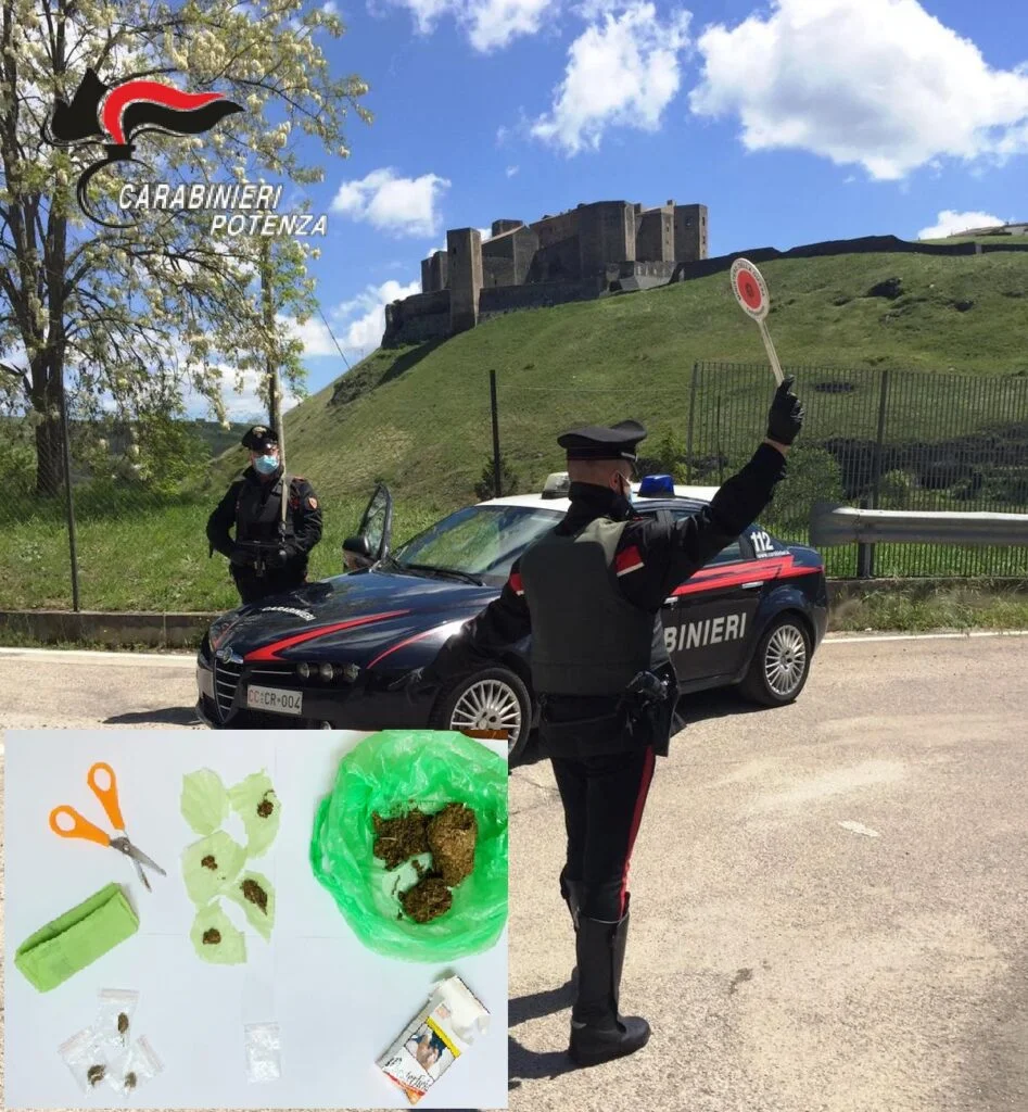 Bella(PZ): Nasconde la droga nello zaino della figlia minore. Cittadino extracomunitario arrestato dai Carabinieri.