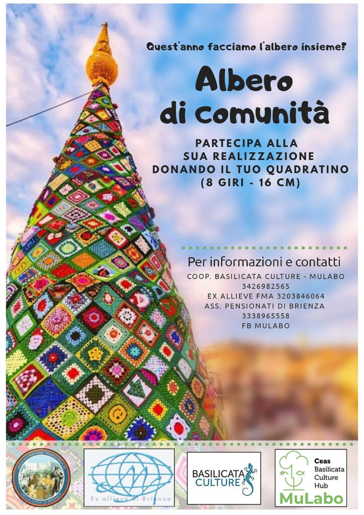 A Brienza questa sera si accende l’Albero di Comunità… all’uncinetto