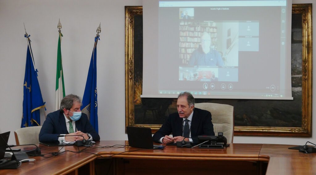 11.01.2021 deposito scorie videoconferenza con la regione puglia bardi e busciolano radiolaser news matera potenza puglia basilicata